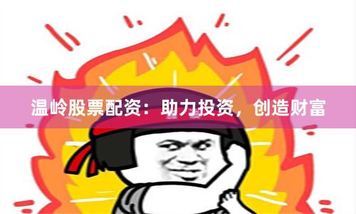温岭股票配资：助力投资，创造财富